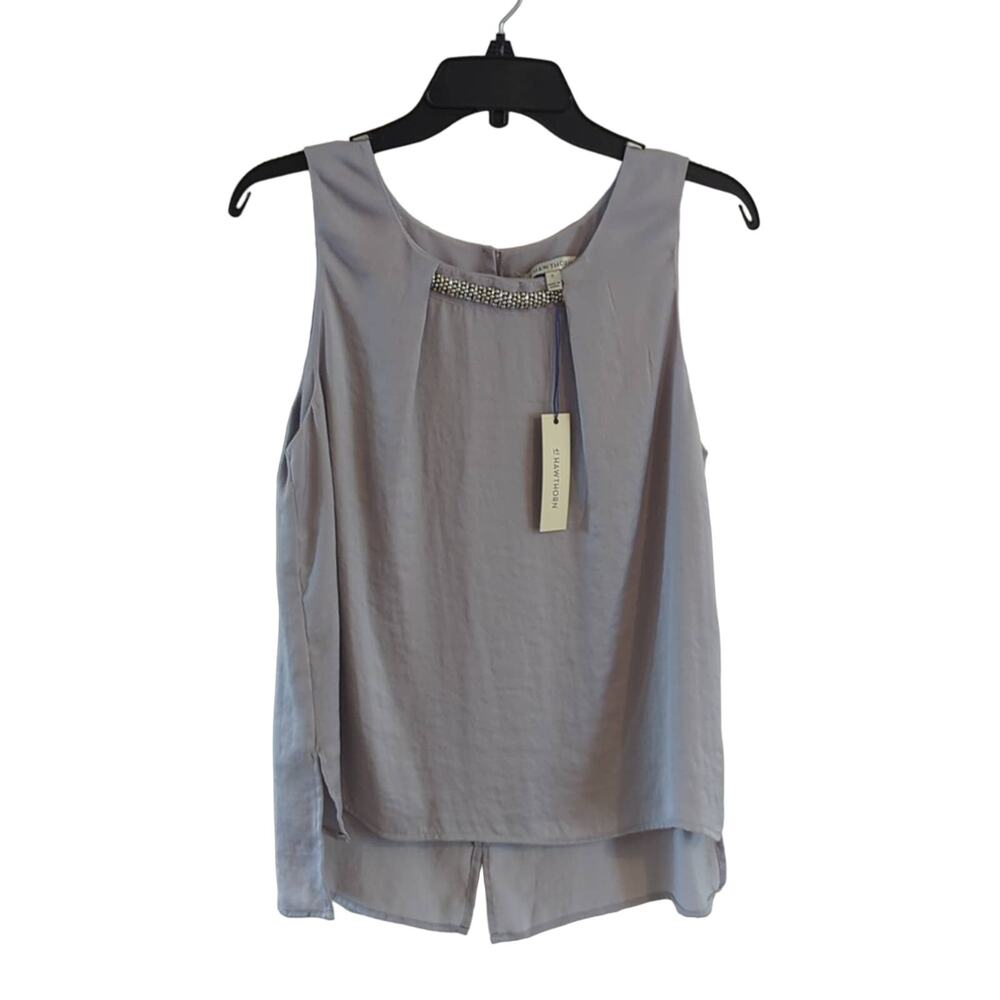 NWT 41 Hawthorne Blouse, Gray, M